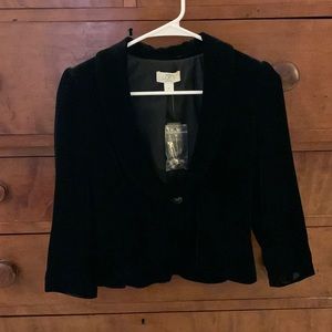 New black velvet jacket